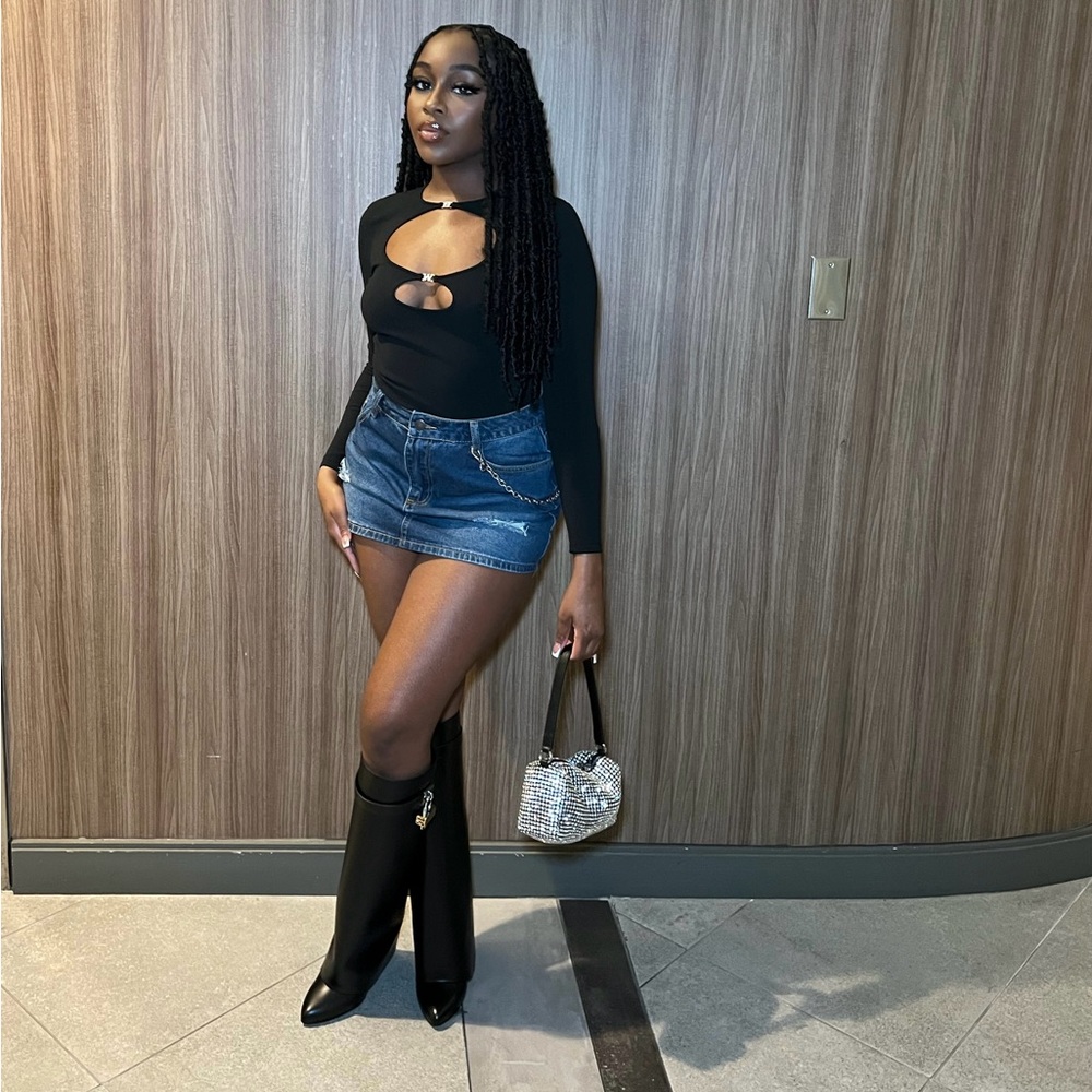 Alexander wang black cut out top